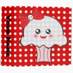 Skull Cupcake Kawaii School 2" binder