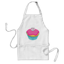 Skull Cupcake (pink) - Apron