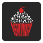 Skull Cupcake Stickers