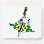 Skull & Dagger Old Skool Tattoo Mouse Pad