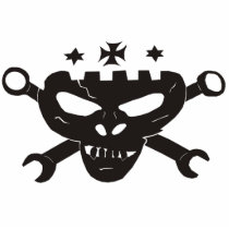 Skull design cut outs