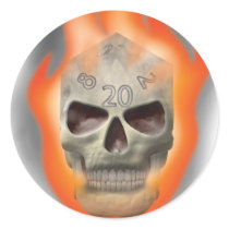 Skull Die stickers by thefrozenduck Skull Die stickers