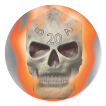 Skull Die stickers by thefrozenduck Skull Die stickers