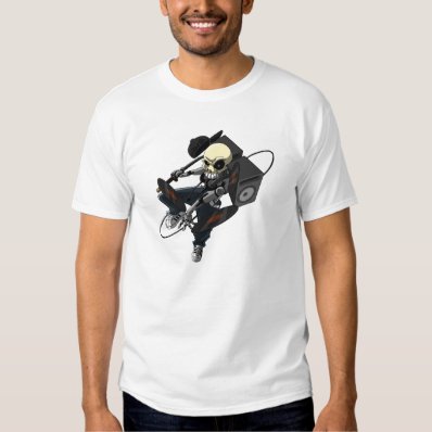 Skull DJ Ninja T-shirt