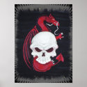 Skull Dragon print