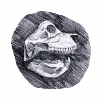 Skull drawing imaginary animal sketch acrylic cut out