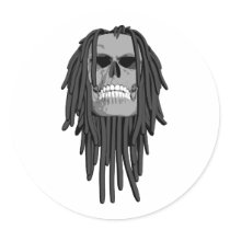 Skull Dreads stickers