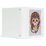 Skull face ace pilot vinyl binder