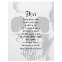 Skull Face Personalized Flyer