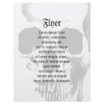 Skull Face Personalized Flyer