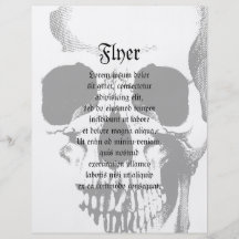 Skull Face Personalized Flyer