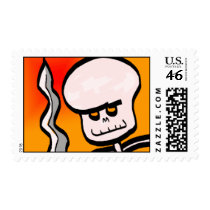 Skull Face postage