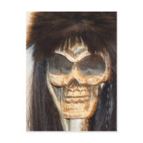 Skull face postcards