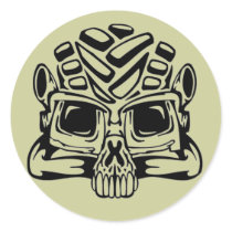 Skull Face Stickers