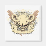 Skull ~ Feed The Beast Fantasy Art Fridge Magnet