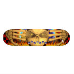 Skull Fire Name Toy Blocks Design Skate Decks