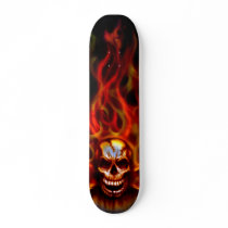 Skull Fire Skate Deck