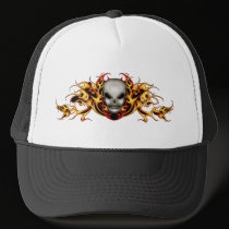 Skull Flames Hat