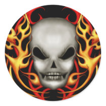 Skull Flames stickers by MANolan Skull Flames stickers