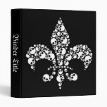 Skull Fleur De Lis Binder