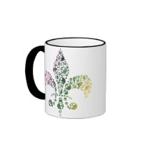Skull Fleur De Lis Coffee Mug