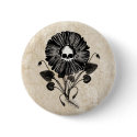Skull Flower buttons