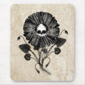 Skull Flower mousepads