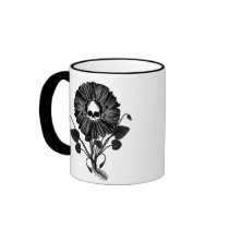 Skull Flower Coffee Mugs