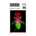 Skull Flower postage