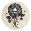 Skull Flower stickers
