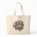 Skull flower vine bags
