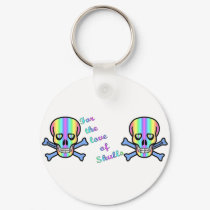Skull_For_the_Love-Multicolor keychains by dollface766 Skull_For_the_Love-Multicolor keychains