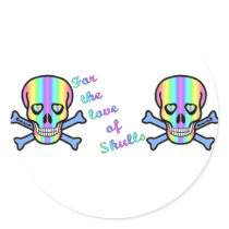 Skull_For_the_Love-Multicolor stickers by dollface766 Skull_For_the_Love-Multicolor stickers