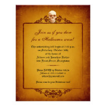 Skull Frame Halloween Invitation