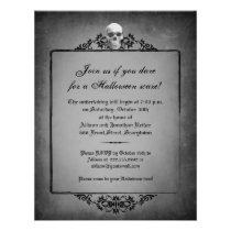Skull Frame Halloween Invitation