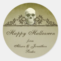 Skull Frame Halloween sticker