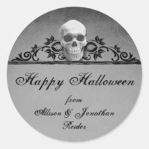 Skull Frame Halloween sticker