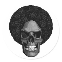 Skull Fro Sticker