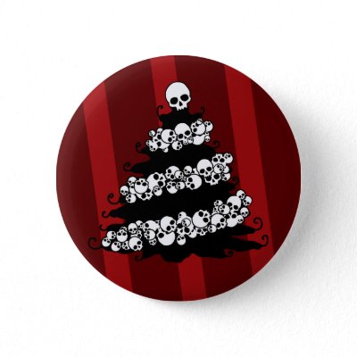Skull Garland Christmas Tree buttons