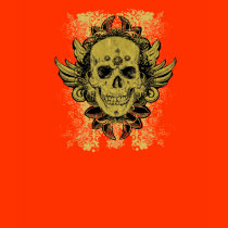 skull gold wings t-shirts