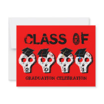 Skull Graduation Class of 2011 Invitation 4