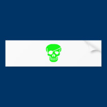 skull Green bumper stickers