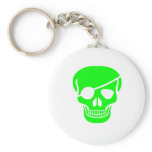 skull Green Keychains
