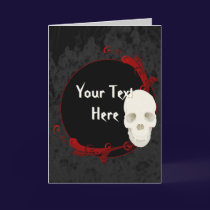Skull Greeting Card