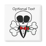 Skull Groom Fully Customizable Fridge Magnets