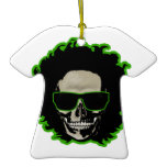 Skull Groove Party or Holiday Christmas Tree Ornaments