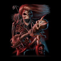 Skull Guitar Madman T-shirt