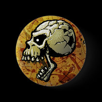 Skull Halloween Button buttons