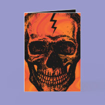 Skull Halloween Card by MidnightAkita Skull Halloween Card