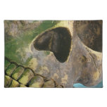 kitchen, holiday, mat, place mat, skull, skeleton,